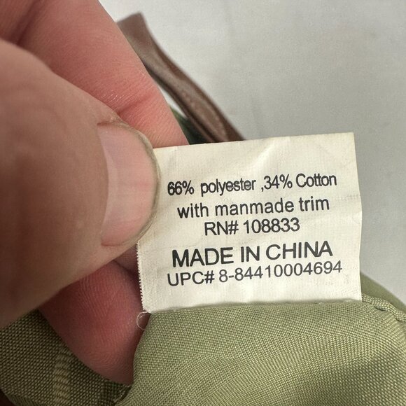 Rosetti Vintage Style Green Brown Shoulder Bag Geometric Pattern & Metal Accent - Picture 12 of 14